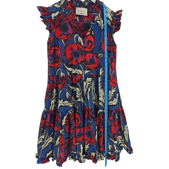 Rhian Stephenson La Double J Short & Sassy Dress Size Large Pockets Tiered Skirt
